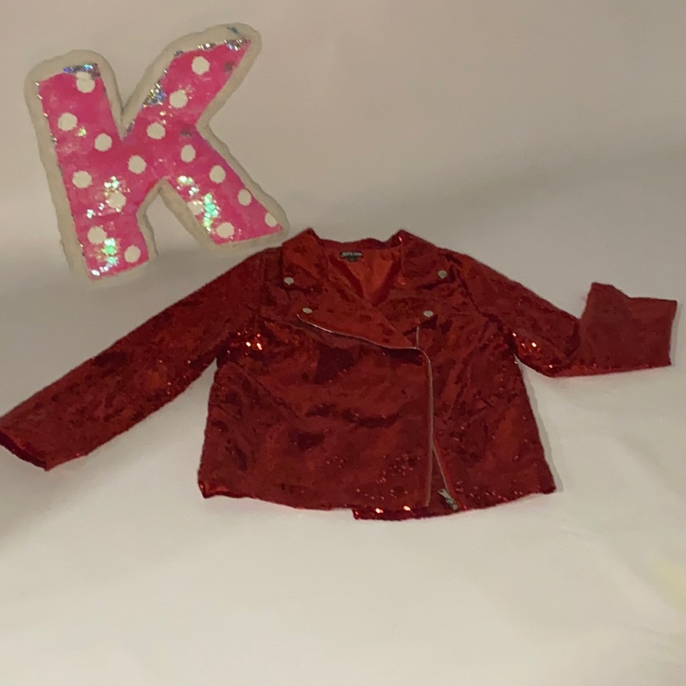 Jojo Siwa Sequence red jacket